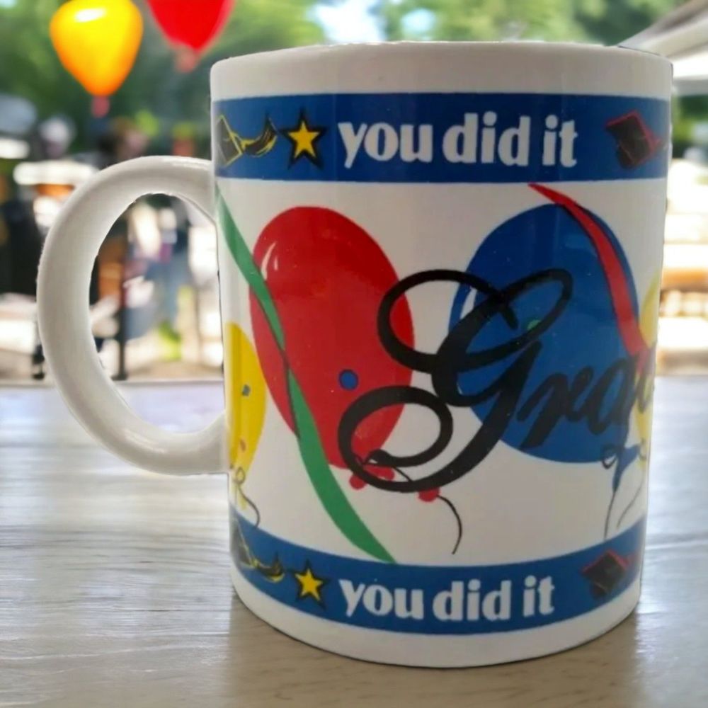 Graduation Mug Ceramic You did it Emerald Collections Cup Kitchen Dining Drink